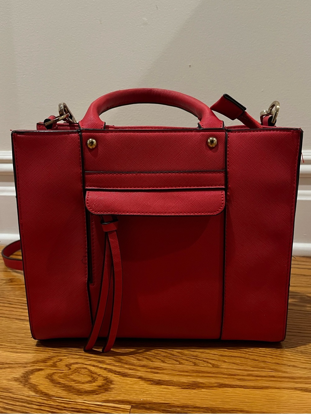 Forever 21 Bright Red Handbag/Crossbody Purse
